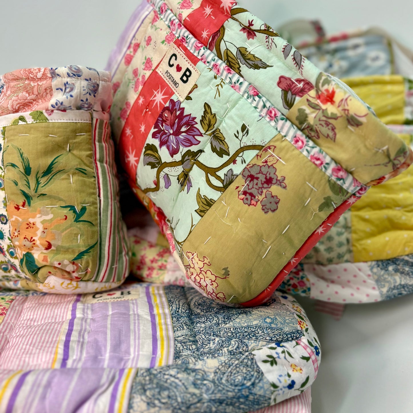 ✨ Mystery 12-Pocket Make-Up Bag ✨ Pastel patchwork