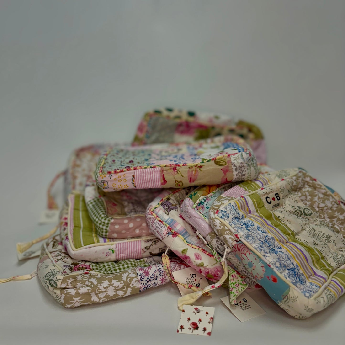 Mystery Pappo Make-Up Bag (Unique Patchwork Pastels)