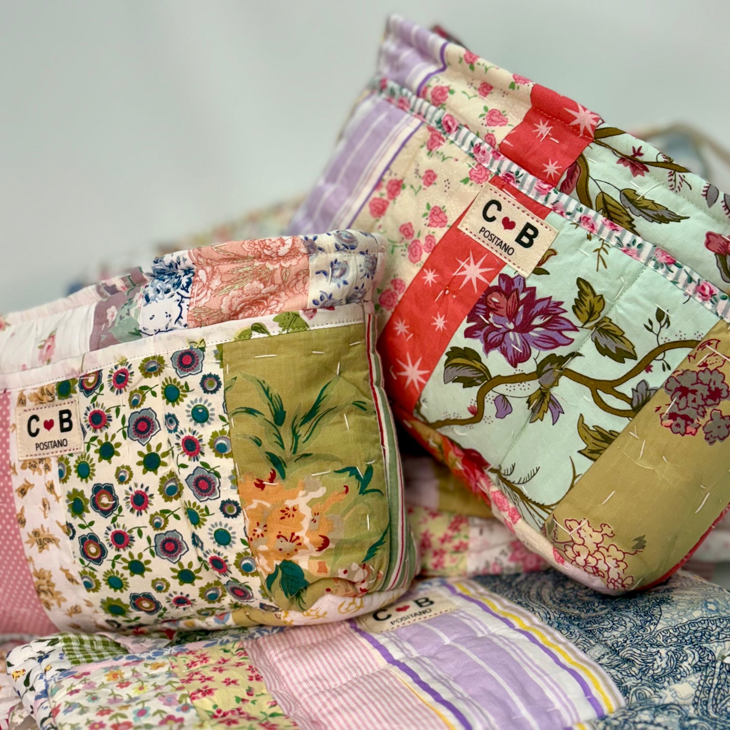 ✨ Mystery 12-Pocket Make-Up Bag ✨ Pastel patchwork