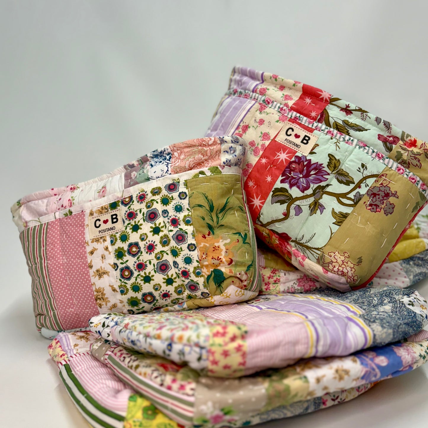 ✨ Mystery 12-Pocket Make-Up Bag ✨ Pastel patchwork