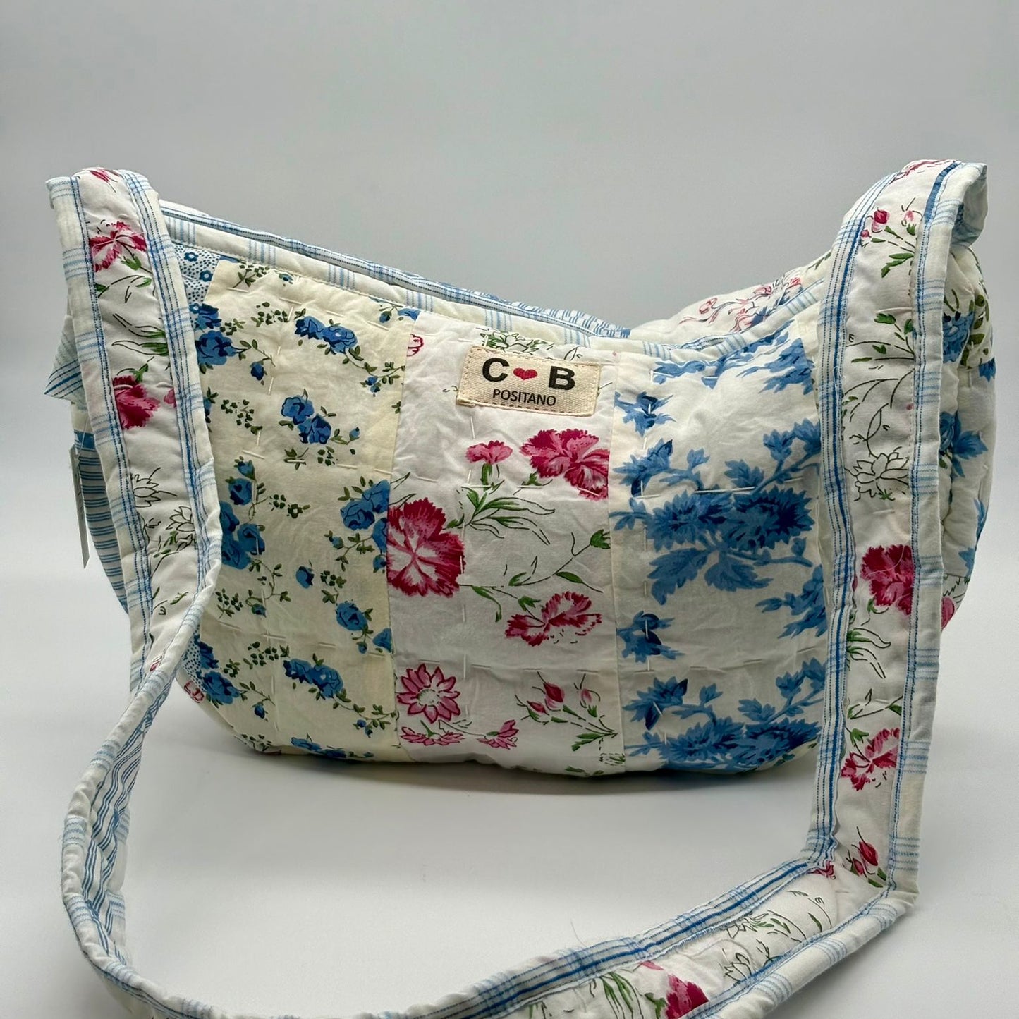 Moon Bag Blue Patchwork