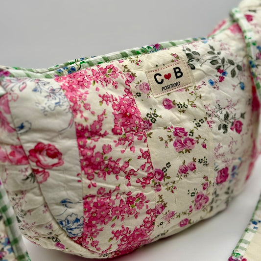 Moon Bag Pink Patchowrk