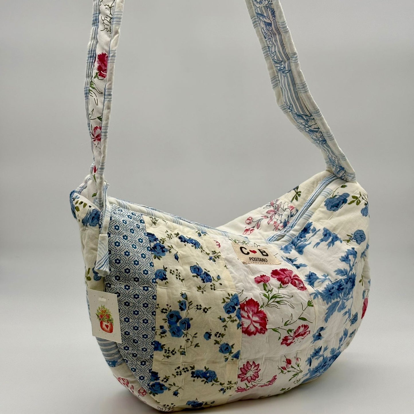 Moon Bag Blue Patchwork