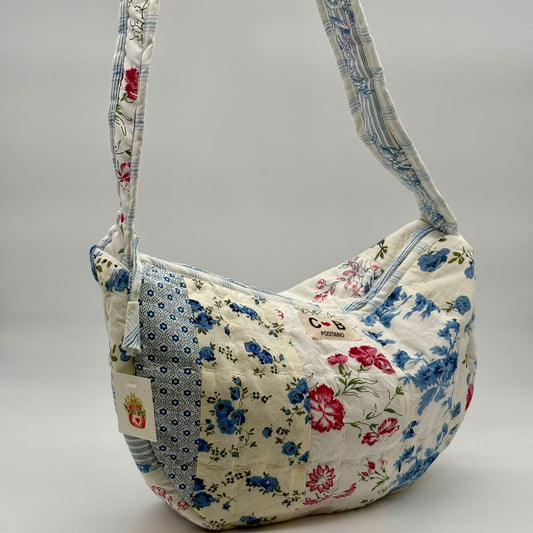 Moon Bag Blue Patchwork